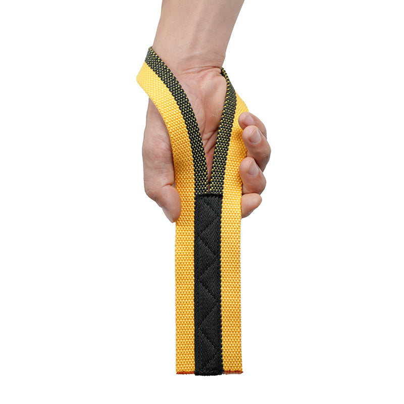 Sangle d’haltérophilie LUXIAOJUN L30 jaune et noir