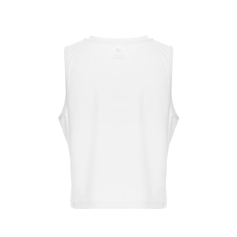 LUXIAOJUN Daily Essentials Crop Top Performance Femme blanc
