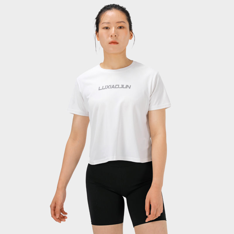 T-shirt de sport femme LUXIAOJUN blanc – Collection Essentiels du quotidien blanc