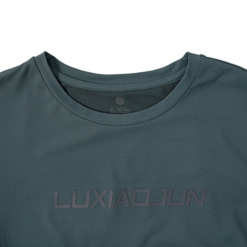 T-shirt de performance homme LUXIAOJUN vert Daily Essentials vert