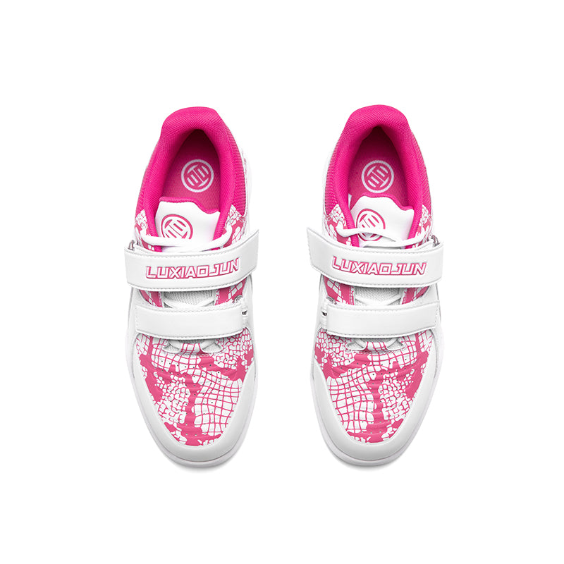 LUXIAOJUN Chaussures d’haltérophilie – Rose & Blanc (édition Serpent)