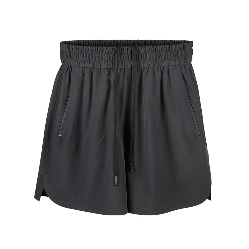 Shorts de sport légers à séchage rapide LUXIAOJUN pour femmes 9″ noir
