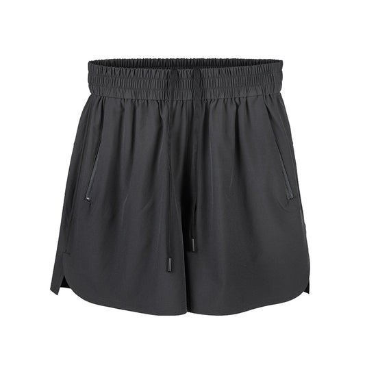 Shorts de sport légers à séchage rapide LUXIAOJUN pour femmes 9″ noir