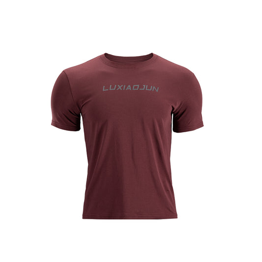 T-shirt classique pour homme bordeaux