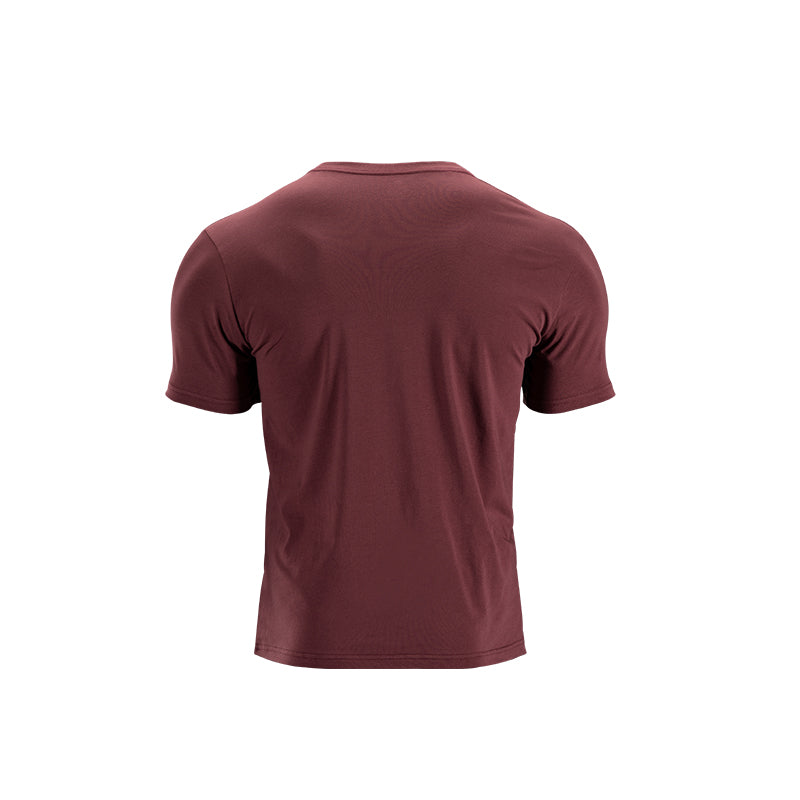 T-shirt classique pour homme bordeaux