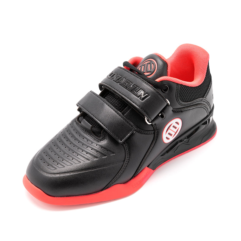 LUXIAOJUN Chaussures d’haltérophilie – Noir & Rouge