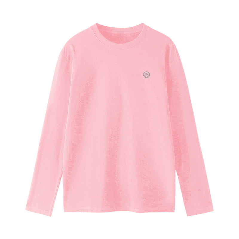 T-shirt manches longues unisexe rose