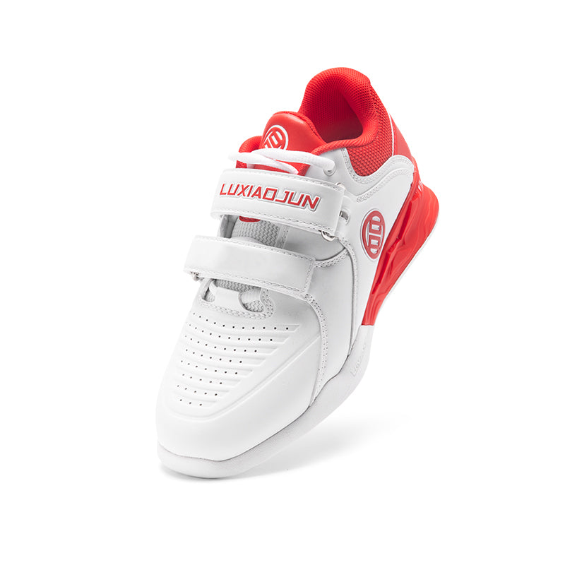 LUXIAOJUN Chaussures d’haltérophilie – Rouge & Blanc