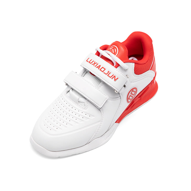 LUXIAOJUN Chaussures d’haltérophilie – Rouge & Blanc
