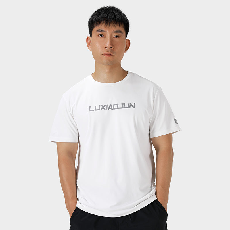 T-shirt de performance homme LUXIAOJUN blanc Daily Essentials blanc