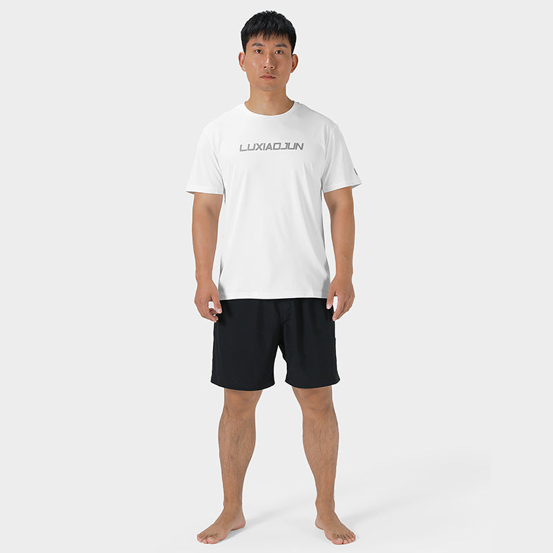 T-shirt de performance homme LUXIAOJUN blanc Daily Essentials blanc