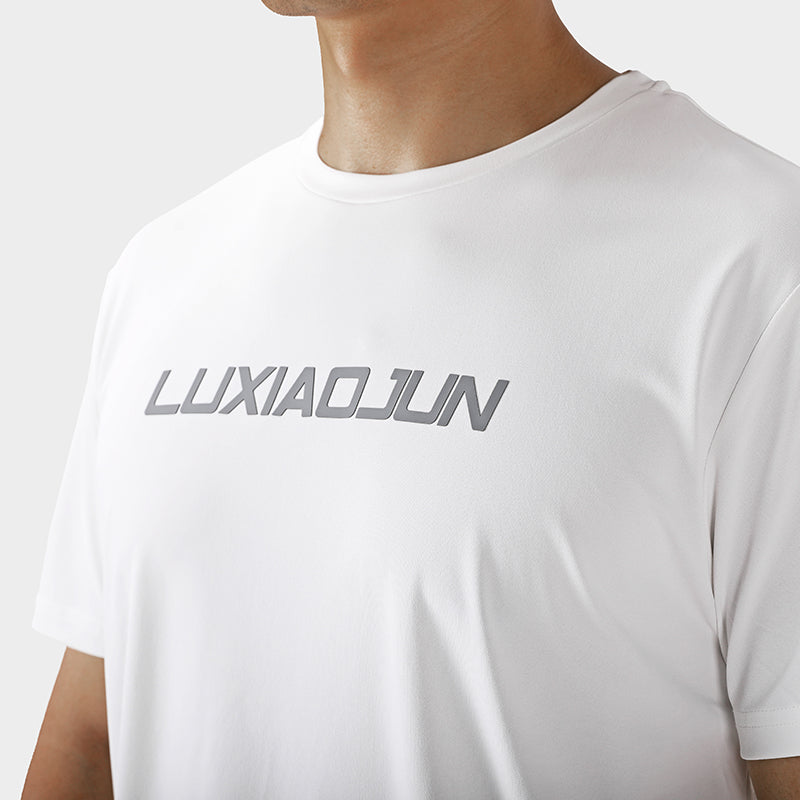T-shirt de performance homme LUXIAOJUN blanc Daily Essentials blanc