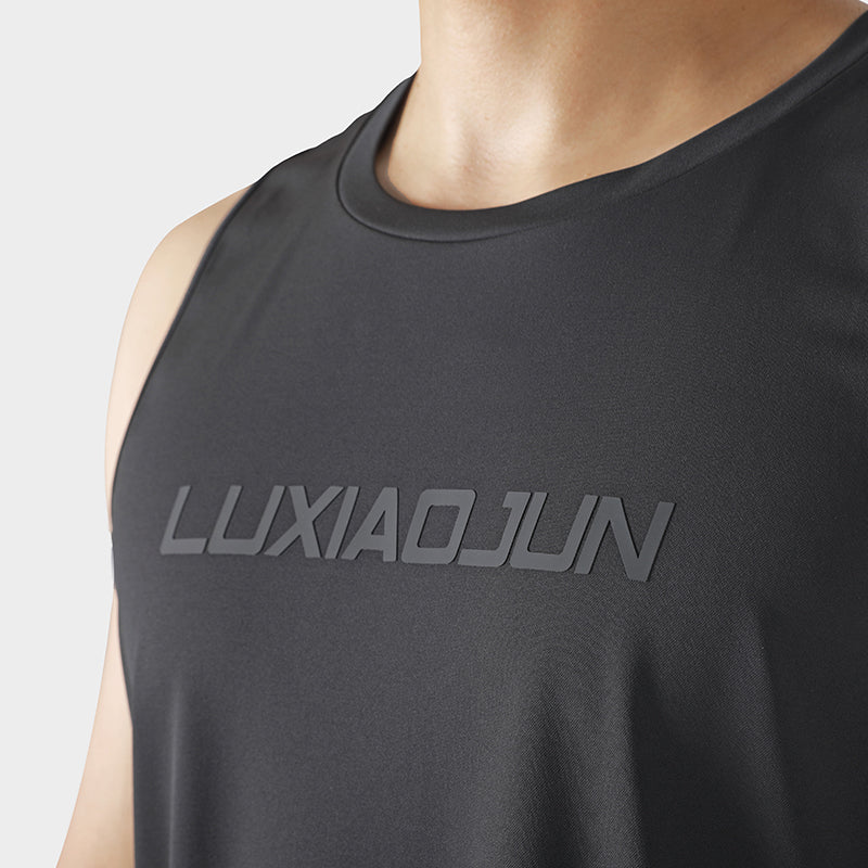 LUXIAOJUN Daily Essentials Débardeur de performance pour homme noir