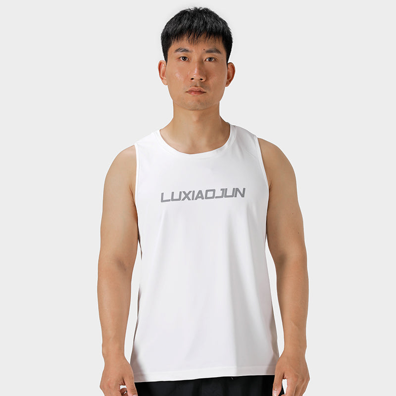 LUXIAOJUN Daily Essentials Débardeur de performance pour homme blanc
