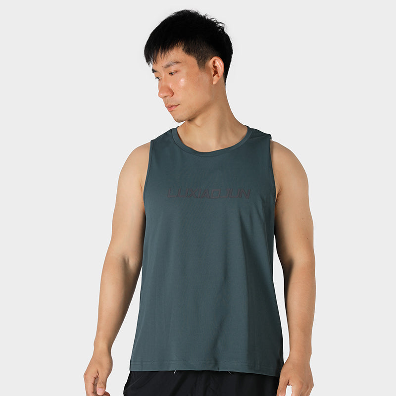 LUXIAOJUN Daily Essentials Débardeur de performance pour homme vert