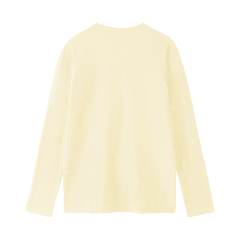 T-shirt manches longues unisexe jaune